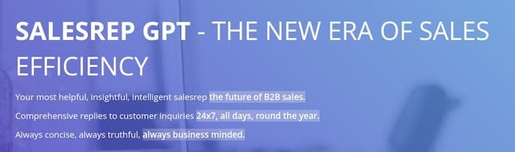 salesrep GPT