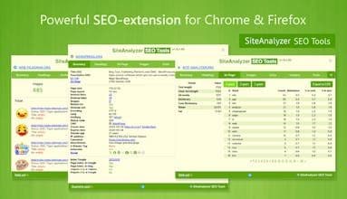 SiteAnalyzer SEO Tools Chrome Extension