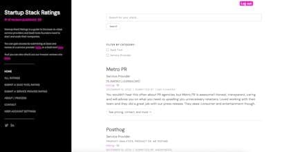 Startup Stack Reviews