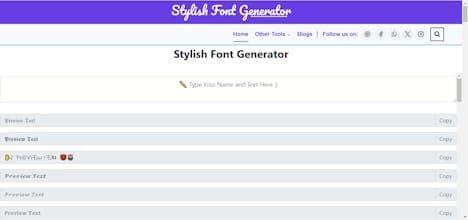 Stylish Font Generator