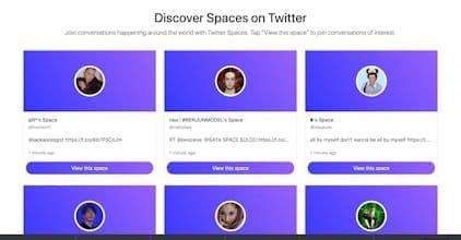 Twitter Spaces Hallway