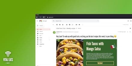Weekly newsletter of recipes.