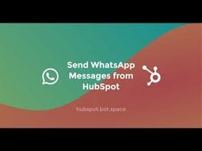 WhatsApp Actions for HubSpot