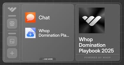 Whop Domination Playbook 2025