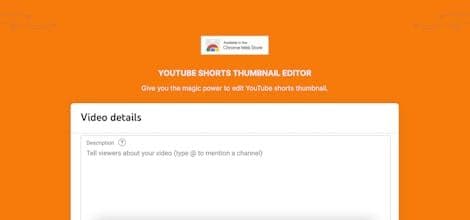 YouTube Shorts Thumbmail Editor