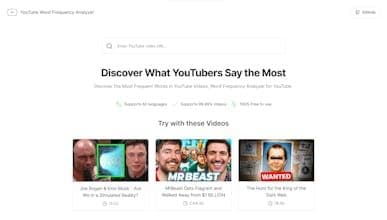 YouTube Word Counter