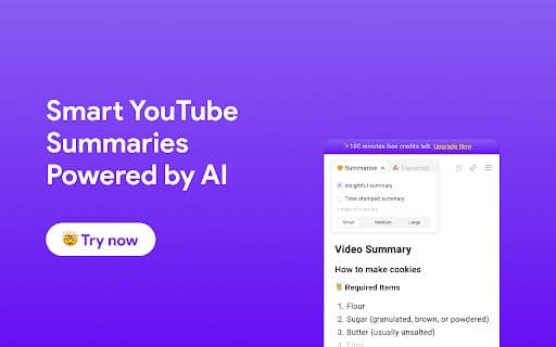 AI Summarizer for YouTube - Google Extension