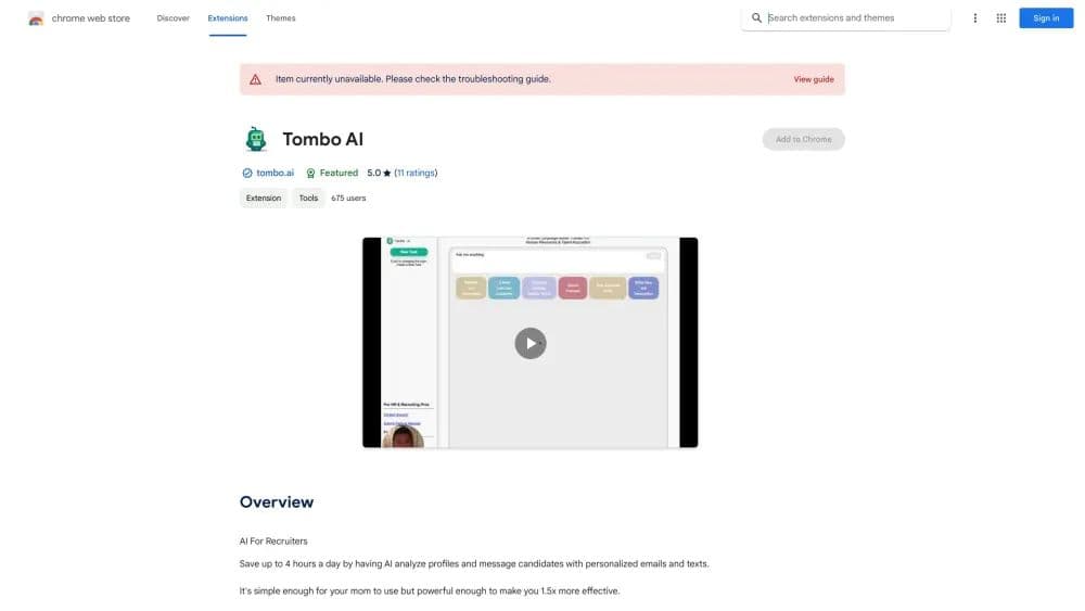 AI Talent Sourcing - Google Extension
