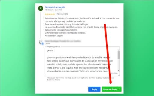 ReviewReplyAI.com - Google Chrome Extension