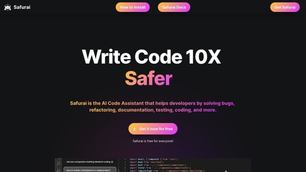 Safurai | Developer Assistant - AI Coding Tool