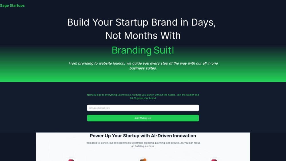Sage Startup AI