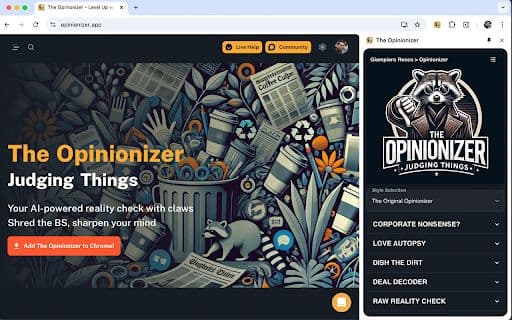 The Opinionizer - Google Plugin