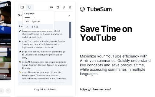 TubeSum - Google Plugin