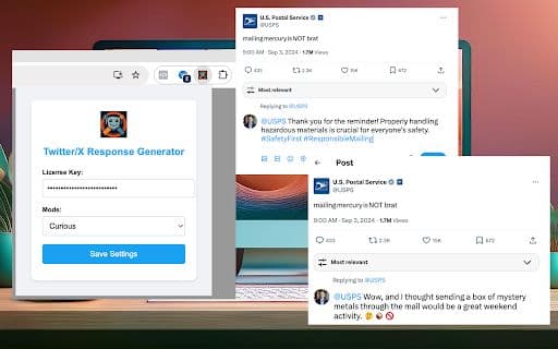 Twitter/X Response Generator - Google Extension