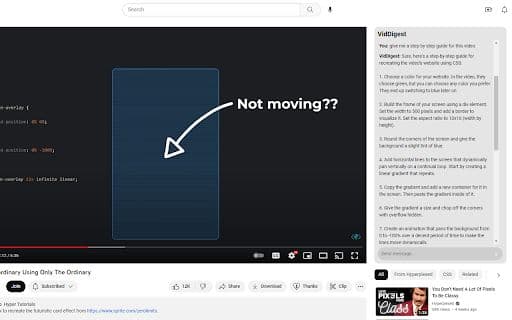 VidDigest - Google Extension