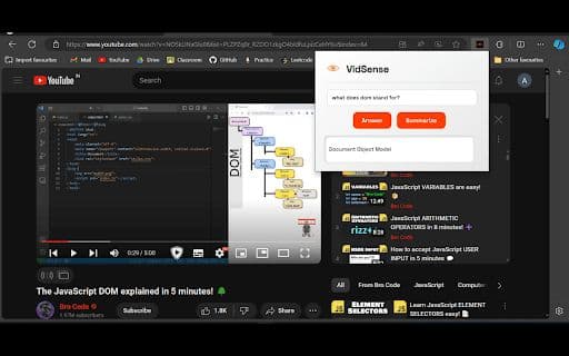 VidSense - Google Extension