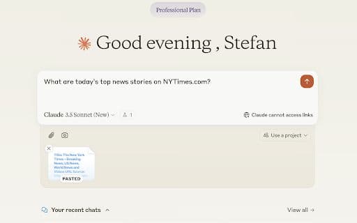 Website Reader for Claude - Google Extension