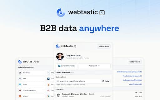 Webtastic AI - 谷歌插件