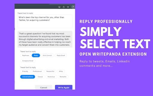 Write Panda - Google Extension