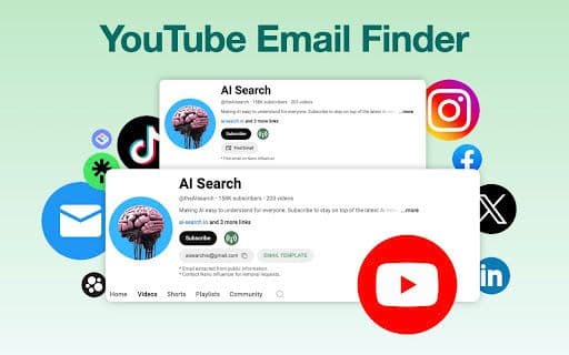 YouTube Email Finder - 谷歌插件