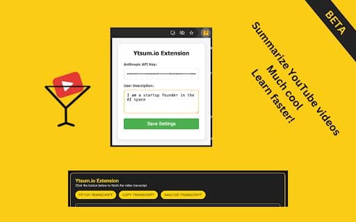 YT Summarizer - Chrome Extension